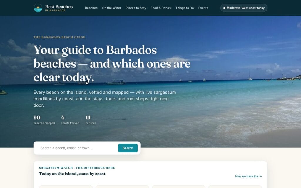 The Best Beaches in Barbados home page